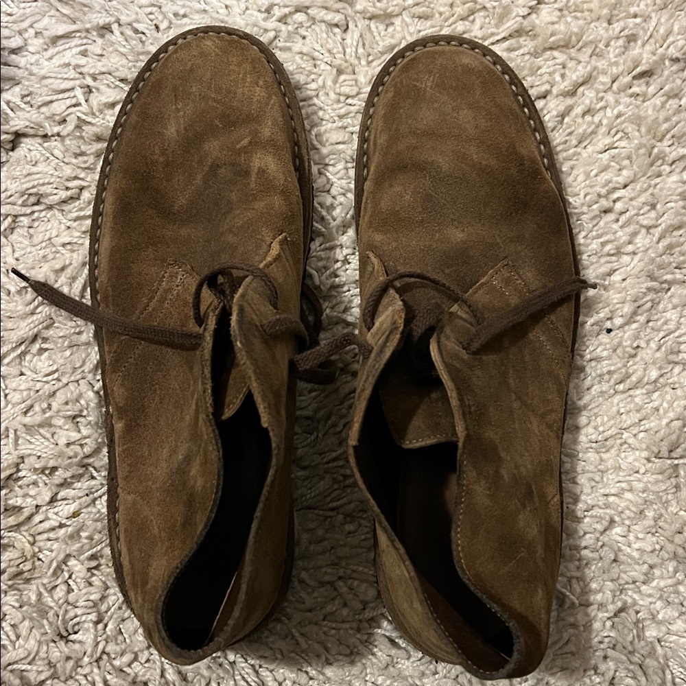 J. Crew Tan Suede Chukka Boots